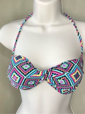 Bingo Surf Aztec Print Bikini Top Size L